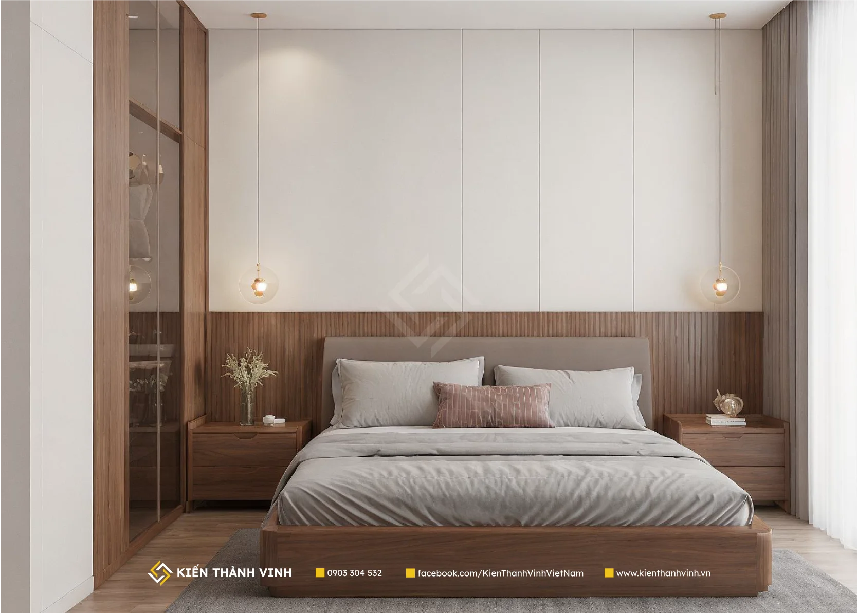 toàn cảnh phòng ngủ nhà phố 4 tầng hiện đại và tiện nghi Archilia House