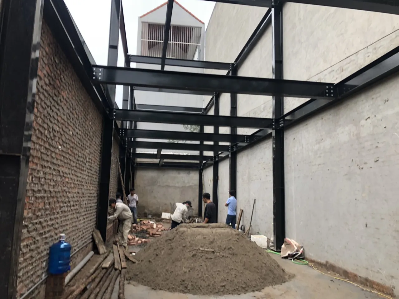 Mẫu nhà khung thép 2 tầng