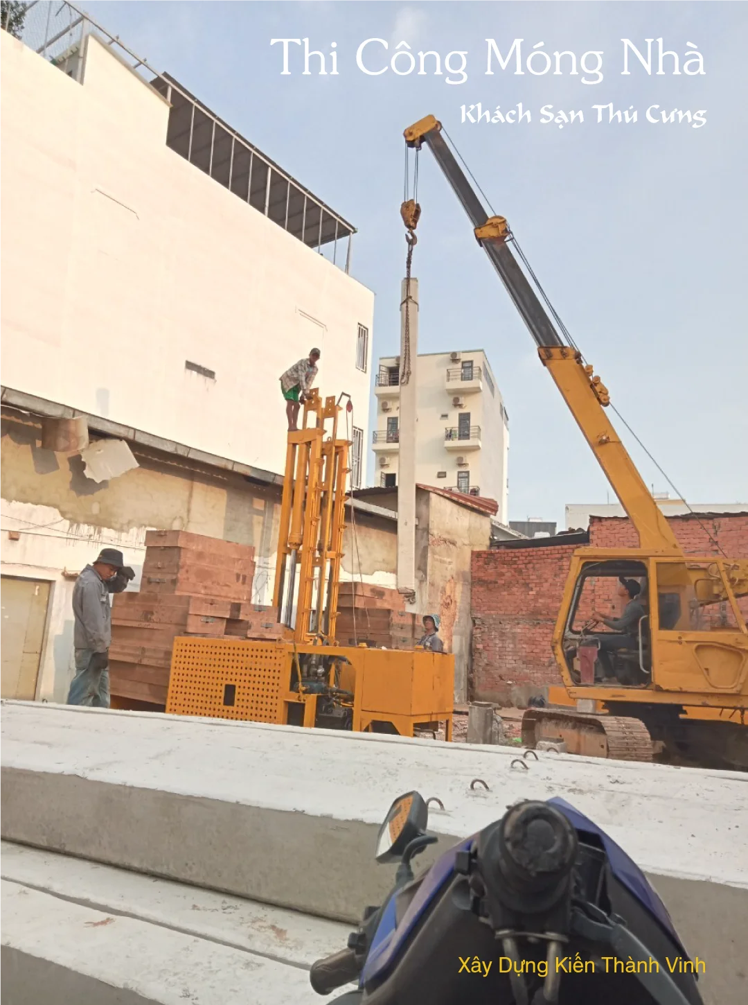 thi công móng cọc cho Khách sạn thú cưng độc đáo dành cho cún yêu Pet Hotel