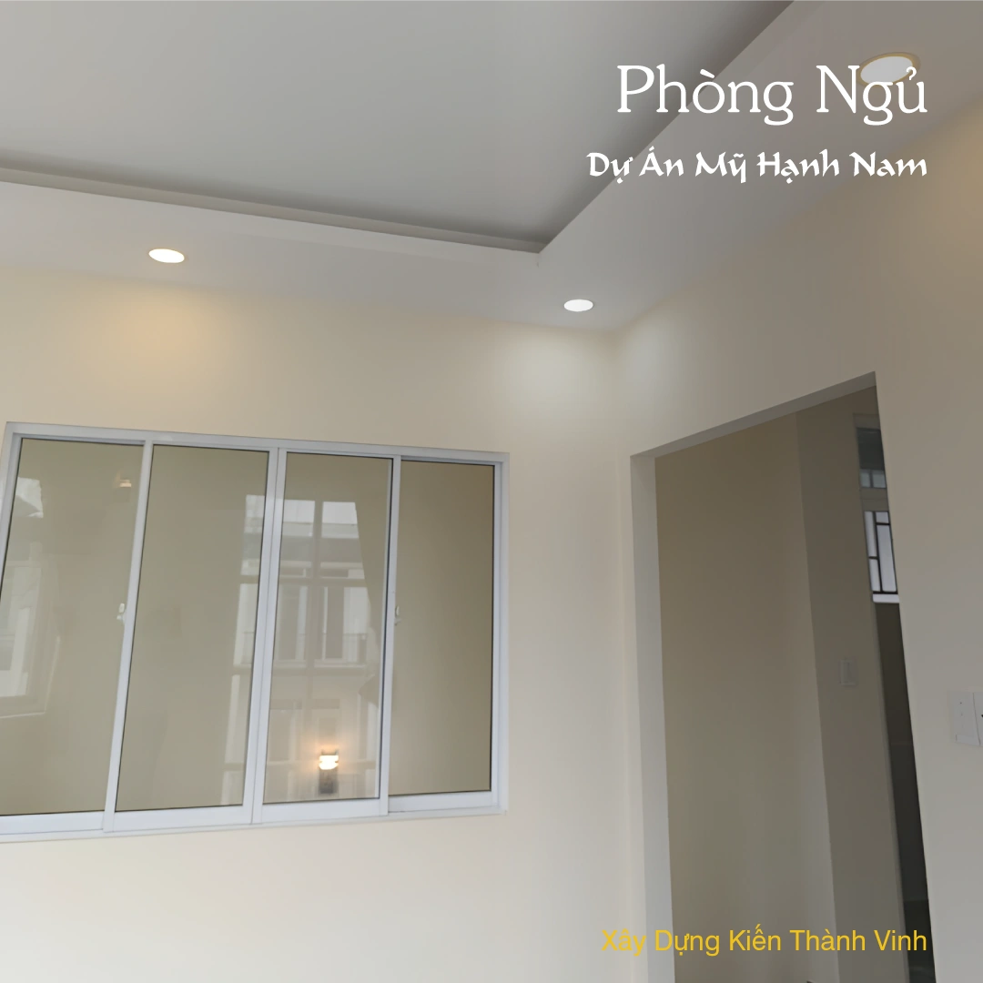 phòng ngủ nội thất nhà ở Mỹ Hạnh Nam của anh Thiện ở Long An