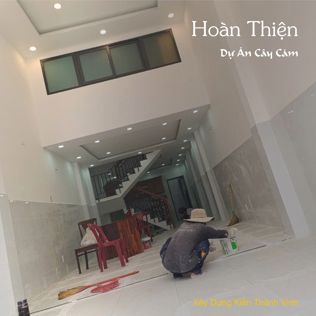 Cải tạo nhà cũ thành mới tại huyện Bình Chánh giai đoạn hoàn thiện