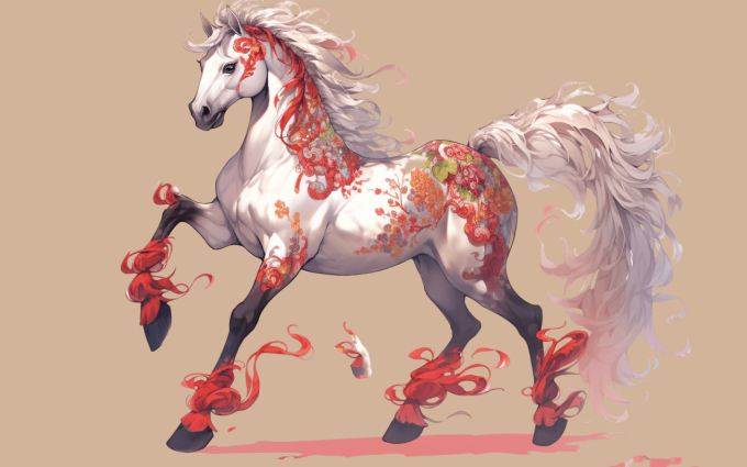 hình tuổi ngọ hoa văn trung quốc