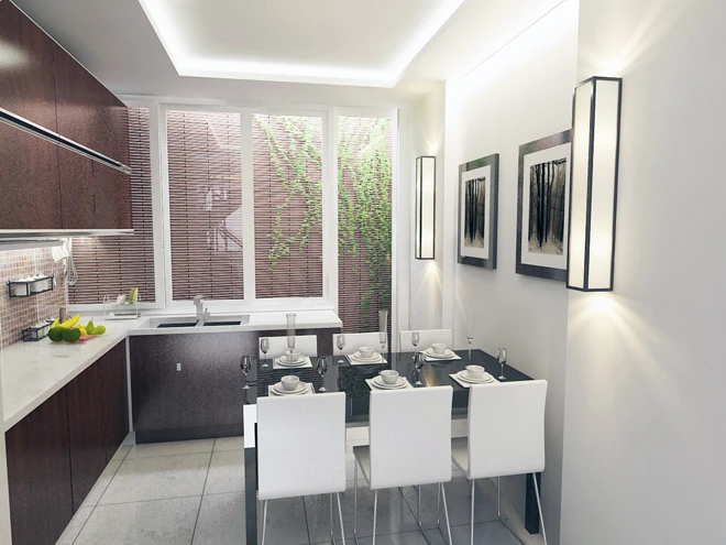 Mẫu thiết kế giếng trời trắng đẹp
