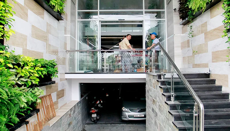 Thông gió tầng hầm nhà phố