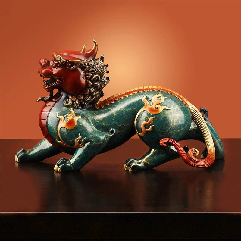 Tượng tỳ hươu phong thủy bằng đồng
