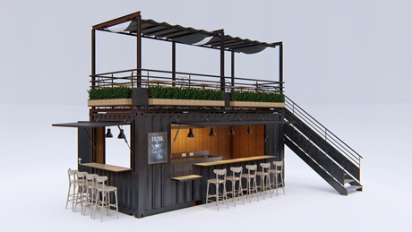 Quán cafe container có lầu